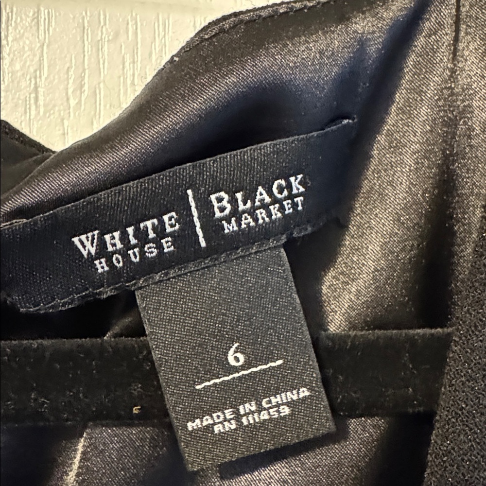 White House Black Market Black Ruffle Mini Dress - Picture 5 of 8